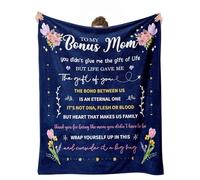 cnnouart Couverture cadeau pour maman de la part d'une fille, fête des mères pour belle-mère, belle-mère, belle-mère (130 x 150 cm)