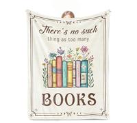 cnnouart Couverture pour les amateurs de livres pour femme, idée de cadeau de livre pour lectrice/bibliothécaire/nerd/rat de bibliothèque (150 x 200 cm)