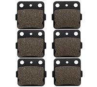 Cnornus 3 Paires de Plaquettes de Frein Avant et Arrière pour YAMAHA YFM 350 R YFM350 R 2004-2013 YFM 660 R YFM660 R Raptor 2001-2004 pour HONDA TRX 400 EXX/EXY/EX1/EX8 1999-2008