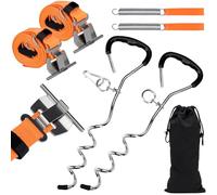 Cnornus Kit de Sangles Anti-tempête pour auvent de Camping-Cars Thule Omnistor et Fiamma, Sangle Auvent Caravane, Tension de tempête pour auvent, Accessoires de Camping-Car