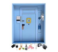 CnosDB Friends Monica'S Porte-CléS Mural en Bois, Porte Clef Mural Bois à 6 Crochets avec Espace de Rangement pour Les Amateurs de SéRies TV pour Salle de Bain Salon Bureau Chambre