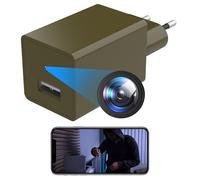 cnou Camera Espion WiFi 1080P caméra de Surveillance sans Fil - Olive | Chargeur USB,1080p HD,détection de mouvement, Wi-Fi 2,4G,sécurité intérieure,appli mobile,visio et surveillance à distance