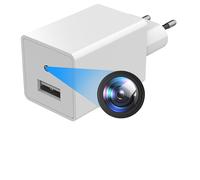 cnou Camera Espion WiFi 1080P caméra de Surveillance sans Fil - White | Chargeur USB,1080p HD,détection de mouvement, Wi-Fi 2,4G,sécurité intérieure,appli mobile,visio et surveillance à distance
