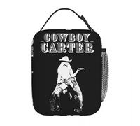 CNQPJKYAQ Cowboy Carter Beyonce Rock Sac à lunch isolant, glacière glacière Boîte à lunch étanche, boîte à lunch étanche, boîte à lunch pour hommes femmes pique-scolaire