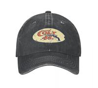CNQPJKYAQ Houston Colt 45 Gun Texas Style Unisex Casquette de Baseball délavée Casquette Casquette rétro d’été Outdoor Snapback