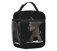 CNQPJKYAQ Sacs à Lunch isolants pour Chiens Scottish Terrier Dab Amusants pour Le Travail, école, Refroidisseur Thermique étanche, Boîte à déjeuner pour Enfants