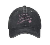 CNQPJKYAQ Unisexe Je ne Peux Pas m’identifier à Desperation Casquette Porter Casquette de Baseball Mode Sabrina Charpentier Casquettes de Camionneur Ajustables