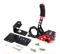 CNRAQR Frein à main USB pour jeu de course PC pour carte SIM 16 bits pour jeux de course, compatible avec G27 G29 G920 G923 T500 T300 Simulateur de frein à main linéaire rouge (avec clip de fixation