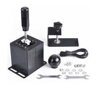 CNRAQR Simulateur de vitesse USB PC 7+R H avec pince en forme de L pour changement de vitesse PC Windows Direction compatible avec G29/G27/G25/G920, T300RS/GT Wheel