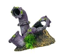 Cnrfeoap Aquariums délicats paysages artificiels Pipe à eau Terrarium Paysage Crevettes Arbre Statue Aquariums Habitat Décors Ornements d'aquarium