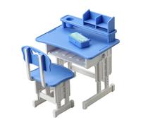 Cnrfeoap Chaise de bureau miniature pour enfants - Meubles d'éducation précoce 1/12 - Accessoires de décoration de scène de maison de poupée miniature pour enfants