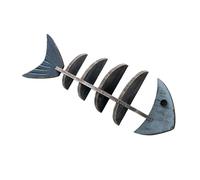 Cnrfeoap Étagère murale en bois naturel en forme d'arête de poisson style méditerranéen pour dortoir, maison, bureau, décoration murale
