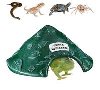 Cnrfeoap Herpeton Abri à colophane pour crapauds, crapauds, lézards, habitat extérieur, jardin, terrasse, colophane décorative, grenouille, maison d'extérieur