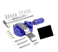 Cnrfeoap Kit de retrait de maillons de montre et de rechange pour le dimensionnement du bracelet de montre - Outil de retrait de goupille de montre réglable, bleu, 12PCS