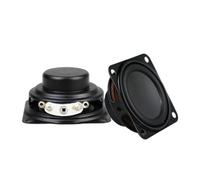 Cnrfeoap Lot de 2 haut-parleurs portables 40 mm 4 Ohm 3 W 1,5 pouces 16 cœurs Petite gamme complète Côtés en caoutchouc Haut-parleurs intérieurs de remplacement pour woofer stéréo