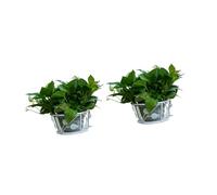 Cnrfeoap Lot de 2 supports de pots de fleurs robustes en fer pour économiser de l'espace - Étagère de décoration de jardin pour décoration de plantes - Support de rangement multifonctionnel pour