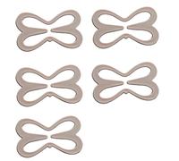 Cnrfeoap Lot de 5 clips de sangle de soutien-gorge pour le contrôle du décolleté du dos, ajusteur de support pour femme, cadeau pour soutien-gorge pour dos nageur, abricot, 5 by 3 equal code