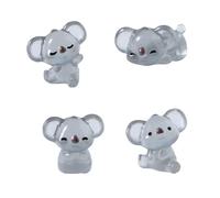 Cnrfeoap Lumières Nocturnes Miniatures Koala Garden Statue Fairies Accessoires Koala Decors Art pour La Maison Decor Decor Resin Figurines Animal Sculptures