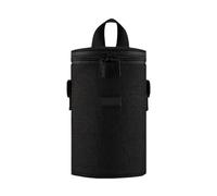 Cnrfeoap Sac à lentilles léger en forme de cylindre avec intérieur rembourré pour un transport sûr et un rangement organisé d'accessoires compact, Noir , M, Beauté de masse