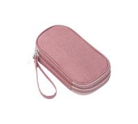 Cnrfeoap Sac de rangement à double couche pour appareils électroniques avec poignée pour la portabilité des organiseurs de poche en maille, C, S, Beauté de masse