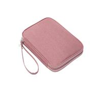 Cnrfeoap Sac de rangement à double couche pour appareils électroniques avec poignée pour la portabilité des organiseurs de poche en maille, D, L, Beauté de masse