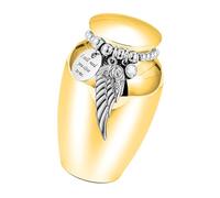 Cnrfeoap Urne funéraire décorative pour animaux domestiques avec perle gravée et joint étanche pour chien et chat