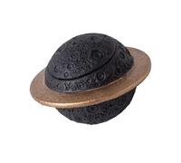 Cnrfeoap Urne funéraire en ciment avec sculpture planète résistante aux intempéries pour intérieur ou extérieur