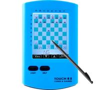 CNSENIOR Échiquier électronique portable, ordinateur d'échecs tactile 8 en 1 avec entraînement IA, écran HD de 7,4 cm, jeu d'échecs de voyage portable pour enfants et adultes, plus de 220 jeux de