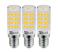 CNSGO E14 Ampoules LED Blanc Chaud 3000K, 440 Lumen, 4W équivalent 40W Halogène, Lot de 3, Maïs Ampoules 360° Angle de Faisceau, AC220-240V Sans Scintillement Economie D’énergie Lampe, Non-Dimmable