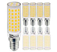 CNSGO E14 Ampoules LED Blanc Chaud 3000K, 640 Lumen, 6W équivalent 50W Halogène, Lot de 4, Maïs Ampoules 360° Angle de Faisceau, AC220-240V Sans Scintillement Economie D’énergie Lampe, Non-Dimmable