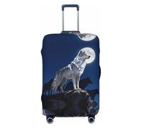 CNTDBU Alpha Wolf Leader Housse de protection élastique pour valise, résistante aux rayures, s'adapte à la plupart des valises, Noir , L, Bohémien