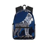 CNTDBU Alpha Wolf Leader Sac à dos léger pour homme et femme - Sac à dos décontracté pour voyage, travail, ordinateur portable pour les trajets quotidiens
