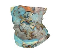 CNTDBU Bandeau multifonction avec motif carte du monde de dessin animé, sans couture, pour cyclisme, course à pied, randonnée, plage, ski