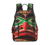 CNTDBU Beaver Totem Pole Sac à dos léger et décontracté Grande capacité