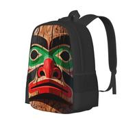 CNTDBU Beaver Totem Pole Sac à dos léger et décontracté Grande capacité