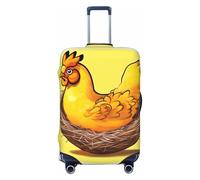 CNTDBU Bird's Nest Housse de protection élastique pour valise, résistante aux rayures, convient à la plupart des valises Doré, Noir , XL, Bohémien
