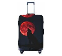 CNTDBU Blood Moon Wolf Housse de protection élastique pour valise, résistante aux rayures, s'adapte à la plupart des valises, Noir , XL, Bohémien