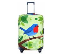 CNTDBU Blue Bird Branch Housse de valise extensible pour voyage, résistante aux rayures, s'adapte à la plupart des valises, Noir , XL, Bohémien