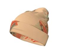 Cntdbu Bonnet tricoté unisexe imprimé voiture poster intégral bonnet d'hiver doux pour homme femme casquette tête de mort extensible chaud cadeau fantaisie drôle noir