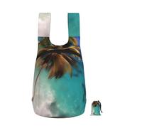CNTDBU Caribbean Islands Sac à dos pliable léger 16 l Sac à dos de randonnée imperméable avec fermeture éclair pour homme et femme