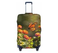 CNTDBU Coloré Papillon Art Housse de Valise Extensible Protecteur de Bagage Élastique pour Voyage Résistant aux Rayures S'adapte à la plupart des valises, Noir , S, Bohémien