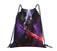 CNTDBU Dark Angel Wings Grand sac à dos imperméable léger pour gym, sport, sac à dos décontracté avec cordon de serrage pour voyage randonnée