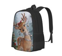 CNTDBU Deer Princess Sac à dos léger et décontracté Grande capacité