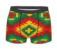 CNTDBU diamond Boxer pour homme avec pochette de contour - Sous-vêtements de performance doux et extensibles - Respirant - Taille sans étiquette, Noir , XXL