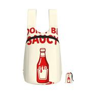 CNTDBU Dont Be Saucy Sac à dos pliable 16 l léger et pliable pour voyage Sac à dos de randonnée imperméable avec fermeture éclair pour homme et femme
