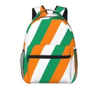 CNTDBU Drapeau de la Côte d'Ivoire Sac à dos léger décontracté pour adultes Grande capacité Sac à dos de voyage avec sangles rembourrées Sac de banlieue résistant à l'eau