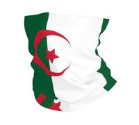 CNTDBU Drapeau de l'Algérie Multifonctionnel Sport Bandeau Bandeau Écharpe Tube Extensible Sans Coutures pour Cyclisme Course Randonnée Plage Ski