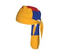 CNTDBU Drapeau de l'Arménie - Casquette de cyclisme respirante - Bandeau anti-humidité pour casque - Séchage rapide - Pour homme et femme - Noir