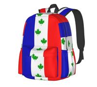 CNTDBU Drapeau de Saint-Éphrem-de-Beauce Sac à dos léger décontracté pour adultes Sac à dos de voyage grande capacité avec bretelles rembourrées Sac de banlieue résistant à l'eau