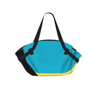 CNTDBU Drapeau des Bahamas 2 en 1 Couverture de pique-nique Sac Pliable Imperméable Rond Tapis pour Plage Parc Sac de Camping Portable avec Poches de Rangement pour les aventures en plein air